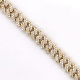 6.00 CT. Diamond Cuban Bracelet in 14K Gold - White Carat Diamonds
